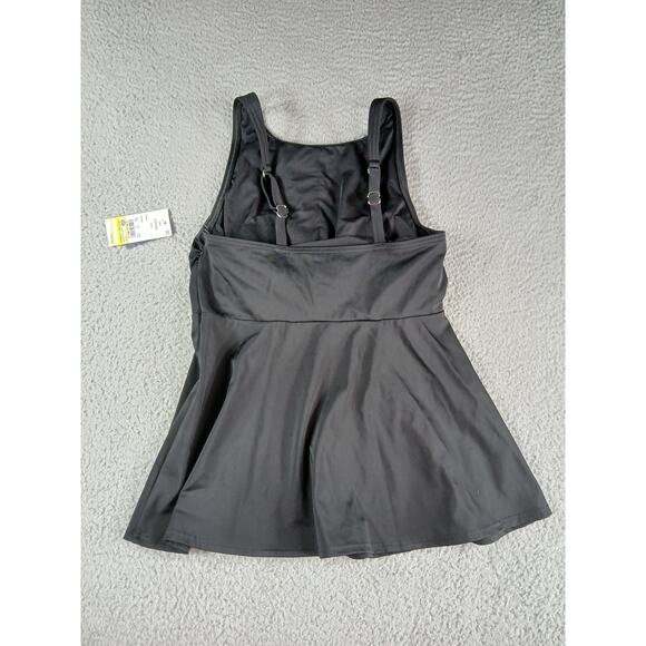 Lands End Swim Top Womens XS Size 2-4 Black Tankini Swimsuit Pool Beach NWT - Picture 6 of 7